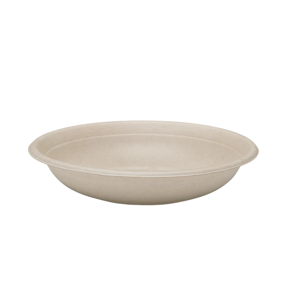 24 oz PFAS Free Natural Bagasse Bowl