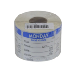 Monday Removeable Label 2X2 Trilingual 1/500 Roll