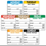 Tuesday Removeable Label 2X2 Trilingual 1/500 Roll