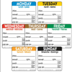 Thursday Removeable Label 2X2 Trilingual 1/500 Roll