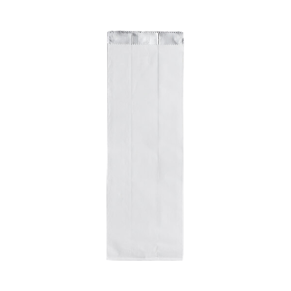 Pint Size Insulated Foil Bag White 4″x2.5″x10.25″