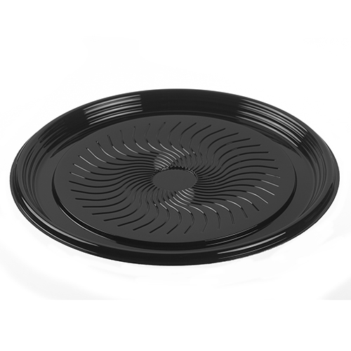 Ebony® PETE Flat Catering Tray, Black, 16″