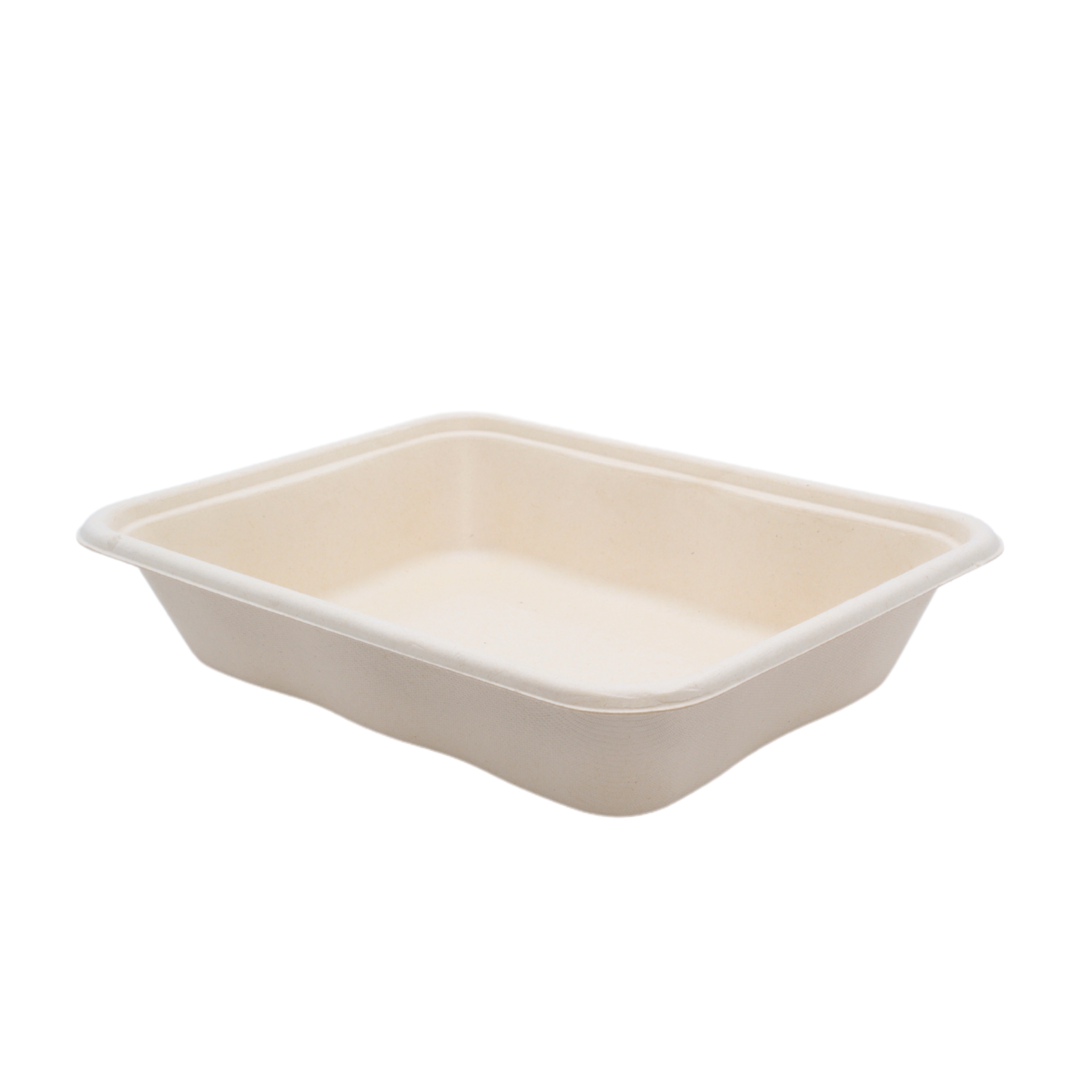 32 oz. 1-Compartment Compostable Kraft Fiber Container PFAS Free