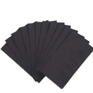 15″ x 17″ Black 2 Ply Dinner Napkin