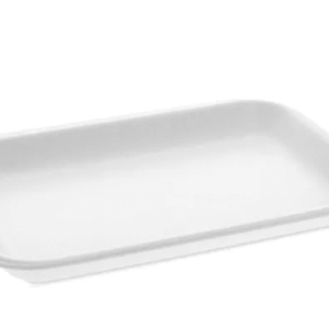 Prime Source® Polystyrene Foam Meat Tray #2, White – 8.25″ x 5.75″ x 1″