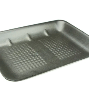 Prime Source® 8HP PS Foam Meat Tray, Black, 10.5″ x 8.5″ x 0.94″