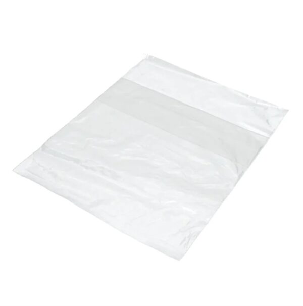 6.25″ x 5.75″ + 1.75″ Lip Clear Small Fold Top Bags