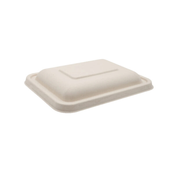 Compostable Kraft Fiber Lid for 32 -54 oz. Container, PFAS Free