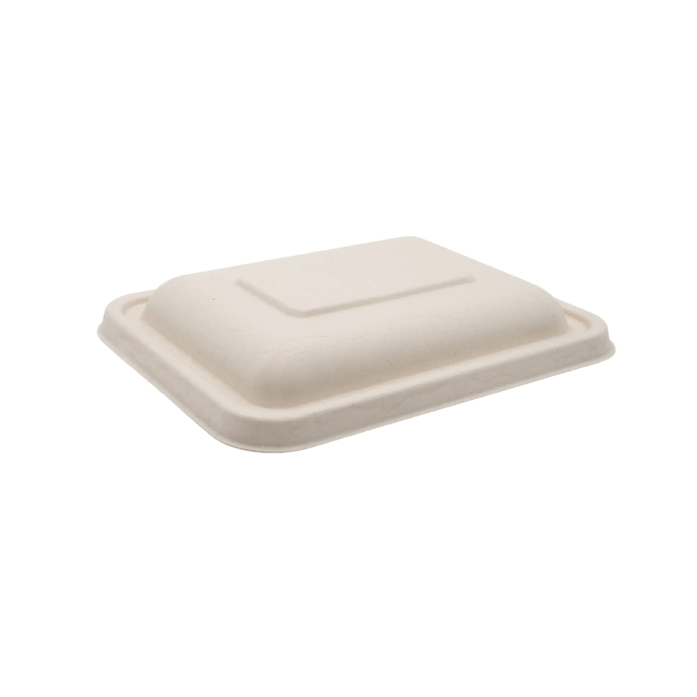 Compostable Kraft Fiber Lid for 32 -54 oz. Container, PFAS Free