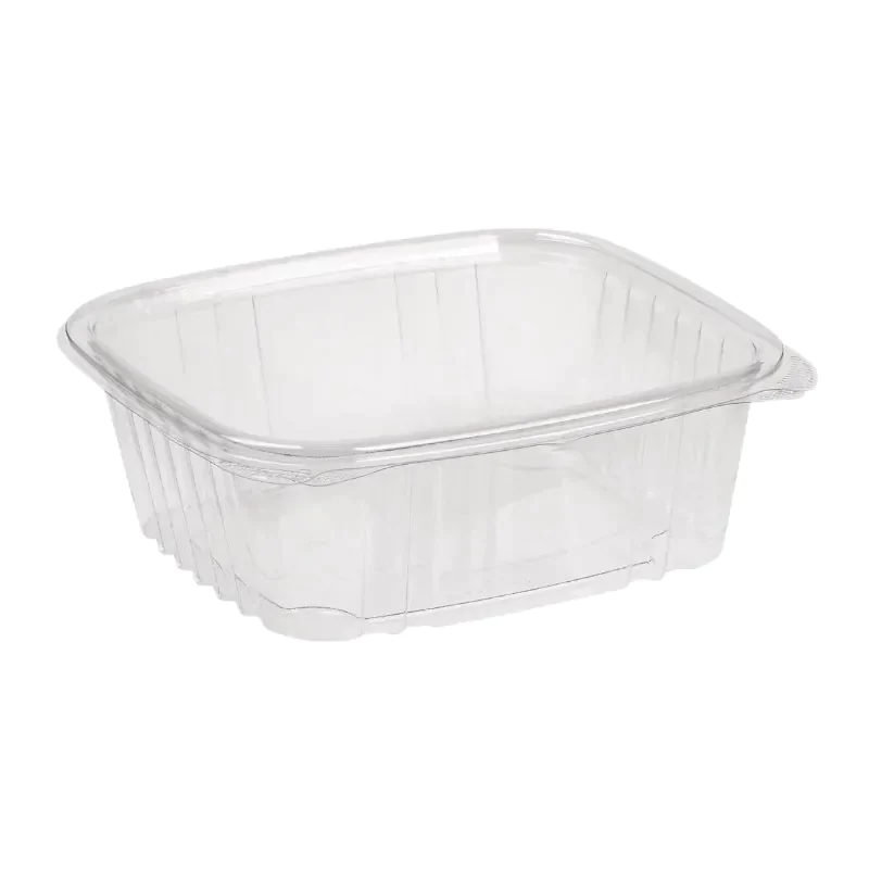 64 oz. Clear Hinged PET Deli Container